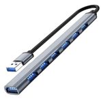 CoverZone ADS303A USB 3.0 7 Portlu Hub Otg Çoğaltıcı Pc Bilgisayar Uyumlu Veri Aktarımı Mouse Klavye Bağlantısı