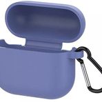 Coverzone Airpods 3 İle Uyumlu Kulaklık Koruyucu MDL01 Anahtarlıklı Silikon Kapak Kılıf Lacivert