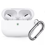 Coverzone Airpods 3 İle Uyumlu Kulaklık Koruyucu MDL02 Anahtarlıklı Silikon Kapak Kılıf Beyaz