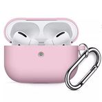 Coverzone Airpods 3 İle Uyumlu Kulaklık Koruyucu MDL02 Anahtarlıklı Silikon Kapak Kılıf Pembe
