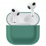 Coverzone Airpods 3 İle Uyumlu Kulaklık Koruyucu MDL04 İnce Silikon Slim Kapak Kılıf Koyu Yeşil