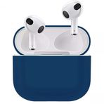 Coverzone Airpods 3 İle Uyumlu Kulaklık Koruyucu MDL04 İnce Silikon Slim Kapak Kılıf Lacivert