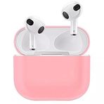 Coverzone Airpods 3 İle Uyumlu Kulaklık Koruyucu MDL04 İnce Silikon Slim Kapak Kılıf Pembe