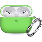Coverzone Airpods 3 Kulaklık Koruyucu MDL02 Anahtarlıklı Silikon Kapak Kılıf Açık Yeşil