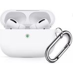 Coverzone Airpods 3 Kulaklık Koruyucu MDL02 Anahtarlıklı Silikon Kapak Kılıf Beyaz
