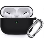 Coverzone Airpods 3 Kulaklık Koruyucu MDL02 Anahtarlıklı Silikon Kapak Kılıf Siyah