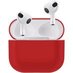 Coverzone Airpods 3 Kulaklık Koruyucu MDL04 Ince Silikon Slim Kapak Kılıf Kırmızı