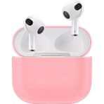 Coverzone Airpods 3 Kulaklık Koruyucu MDL04 Ince Silikon Slim Kapak Kılıf Pembe