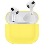Coverzone Airpods 3 Kulaklık Koruyucu MDL04 Ince Silikon Slim Kapak Kılıf Sarı