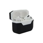 Coverzone Airpods 3.Nesil ile uyumlu Silikon Kılıf Double Color Chateau Toz Kirden Koruyan Airpods 3.Nesil ile uyumlu Kılıf Beyaz - Siyah