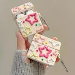 Coverzone AirPods ile uyumlu 2.Nesil True Wireless Earbuds Sert Kulaklık Kılıfı Yumuşak Soft Dokunuş Karakter Görünümlü Cartoon Kılıf Star Box
