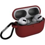 Coverzone Airpods Pro Kılıf Mat Darbe Emici Profesyonel Termoplastik Kancalı Bordo