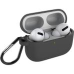 Coverzone Airpods Pro Kılıf Mat Darbe Emici Profesyonel Termoplastik Kancalı Gri