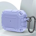 Coverzone Airpods Pro/Airpods Pro 2 ve Airpods 3.Nesil ile uyumlu Kulaklık Kılıf Dayanıklı Dizayn Fundamental Toz ve Kirden Koruyan Airpods Serileri uyumlu ile uyumlu Kılıf Lila