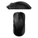 Coverzone AJAZZ Kablosuz Oyuncu Mouse 2.4GHz Bluetooth Kablolu 3 Modlu Bağlantı AI Sesli Asistan NearLink 500mAh 61g Hafif 400-3200 DPI Type-C | (AJ200 NL AI MC - Siyah)
