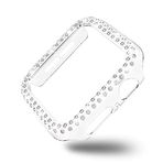 Coverzone Akıllı Saat Ekran Koruyucu Apple Watch 4 44mm ile Uyumlu Ekran Koruyucu Kılıf, Ekran Koruyuculu TPU Kılıf, Sert Çerçeve Diamond Kapak Apple Watch 4 44mm Koruyucu Kılıf Şeffaf