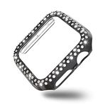 Coverzone Akıllı Saat Ekran Koruyucu Apple Watch 7 41mm ile Uyumlu Ekran Koruyucu Kılıf, Ekran Koruyuculu TPU Kılıf, Sert Çerçeve Diamond Kapak Apple Watch 7 41mm Koruyucu Kılıf Siyah