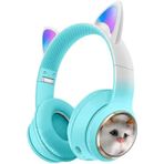 Coverzone AKZ-09 Yeşil Kedi Bluetooth Kulaklık