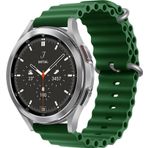 CoverZone Amazfit GTR 42 mm Quintessential Kabartmalı Metal Tokalı Koyu Yeşil Kordon