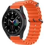 CoverZone Amazfit GTR 42 mm Quintessential Kabartmalı Metal Tokalı Orange Kordon