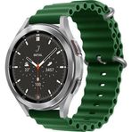 CoverZone Amazfit GTS 42 mm Quintessential Kabartmalı Metal Tokalı Koyu Yeşil Kordon