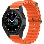 CoverZone Amazfit GTS 42 mm Quintessential Kabartmalı Metal Tokalı Orange Kordon