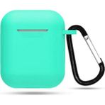 Coverzone Apple Airpods Kılıf Kancalı Silikon Mint - Yeşil
