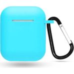 Coverzone Apple Airpods Kılıf Kancalı Silikon Turkuaz