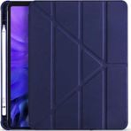 Coverzone Apple Ipad 10.2 (8.nesil) Tofu Folding Kalem Tutacaklı Standlı Kılıf Lacivert