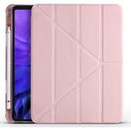 Coverzone Apple Ipad 10.2 (8.nesil) Tofu Folding Kalem Tutacaklı Standlı Kılıf Rose Gold
