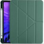 Coverzone Apple Ipad 9.7 2017 Tofu Folding Kalem Tutacaklı Standlı Kılıf Koyu Yeşil