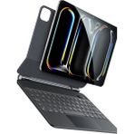 CoverZone Apple iPad Pro 13 Inch (2024) ile Uyumlu Case Magic Keyboard Folio Utra Slim Klavyeli Tablet Kılıfı KB31 (Ipad Pro 13 - KB31) A2925 A3360-A3361-A2926