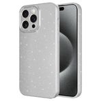 Coverzone Apple iPhone 15 Pro ile uyumlu Z-Jelly Kılıf Kamera Korumalı Simli Işılıtılı Renkli Parlak Silikon Kapak-Silver