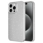 Coverzone Apple iPhone 15 Pro Max ile uyumlu Z-Jelly Kılıf Kamera Korumalı Simli Işılıtılı Renkli Parlak Silikon Kapak-Silver