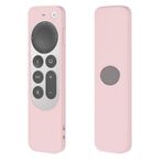 Coverzone Apple tv 4k 2021 ile Uyumlu Kılıf Silikon Koruma Kumanda Koruma Kılıfı Tam Uyumlu Açık Pembe (Açık Pembe)
