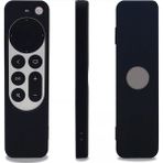 Coverzone Apple Tv 4K 2021 ile Uyumlu Kılıf Silikon Koruma Kumanda Koruma Kılıfı Tam Uyumlu - Siyah
