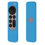 Coverzone Apple tv 4k 2021 ile Uyumlu Kılıf Silikon Koruma Tam Uyumlu (Mavi)