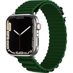 CoverZone Apple Watch 3 42-44 mm Parçalı Çizgili Tasarım Denouement Koyu Yeşil Kordon
