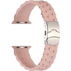 CoverZone Apple Watch 3 42-44 mm Uyumlu Metal Toka Delikli Panoply Silikon Kayış Kordon