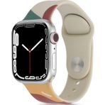 CoverZone Apple Watch 3 Green Mango 42 mm ile Uyumlu Foden Renkli Desenli Kordon