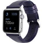 CoverZone Apple Watch 38 mm Lacivert Deri Kordon