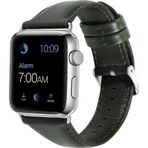 CoverZone Apple Watch 38 mm Yeşil Deri Kordon