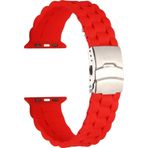 CoverZone Apple Watch 4 42-44 mm Uyumlu Metal Toka Delikli Panoply Silikon Kayış Kordon