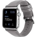 CoverZone Apple Watch 42 mm Gri Deri Kordon