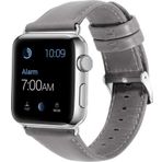 CoverZone Apple Watch 44 mm Gri Deri Kordon