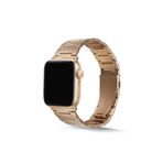 CoverZone Apple Watch 7 41 mm Uyumlu Z Type Model Metal Rose Gold Kordon