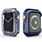 Coverzone Apple Watch 7 45 mm ile Uyumlu TPU Ekran Koruyucu Kılıf, Mavi
