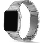 CoverZone Apple Watch 7 45 mm Uyumlu Z Type Model Metal Gümüş Kordon