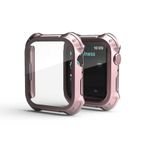 Coverzone Apple Watch 7 ile uyumlu 45mm için Tank Zırh Kasa ve Ekran Koruyucu Apple Watch 7 ile uyumlu Köşelerdeki airbag dizaynı düşmelere karşı maksimum koruma sağlar Talisman Watch Gard Rosegold