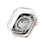 Coverzone Apple Watch Ultra ile Uyumlu 49mm ile uyumlu PC Çerçeve Tam Koruyucu Kılıf, Apple Watch Ultra ile Uyumlu 49mm ile uyumlu Köşeleri Kapatan Koruyucu Şeffaf
